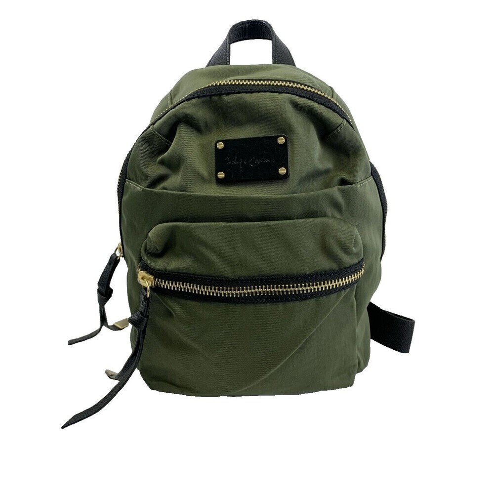 BOGO Foley Corinna Fusion Nylon Mini Backpack Desert Green Zip Gusset Pockets
